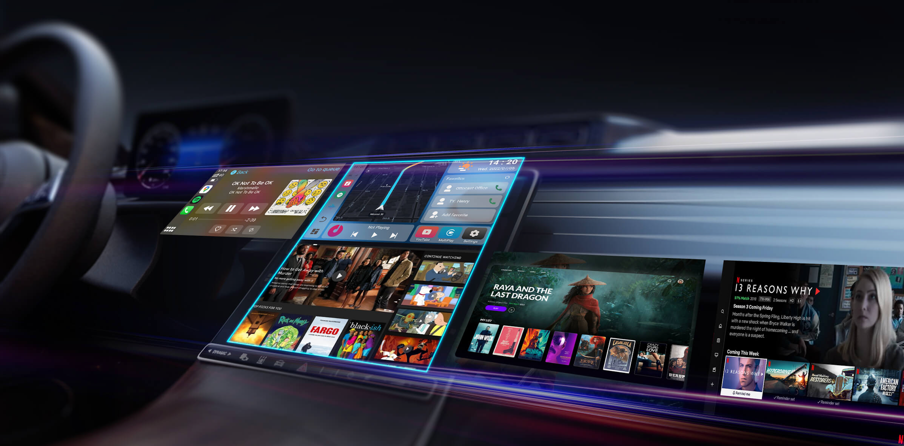 OTTOCAST PICASOU 2 CarPlay AI Box Stream Box, Carplay & Android Auto Wireless Adapter