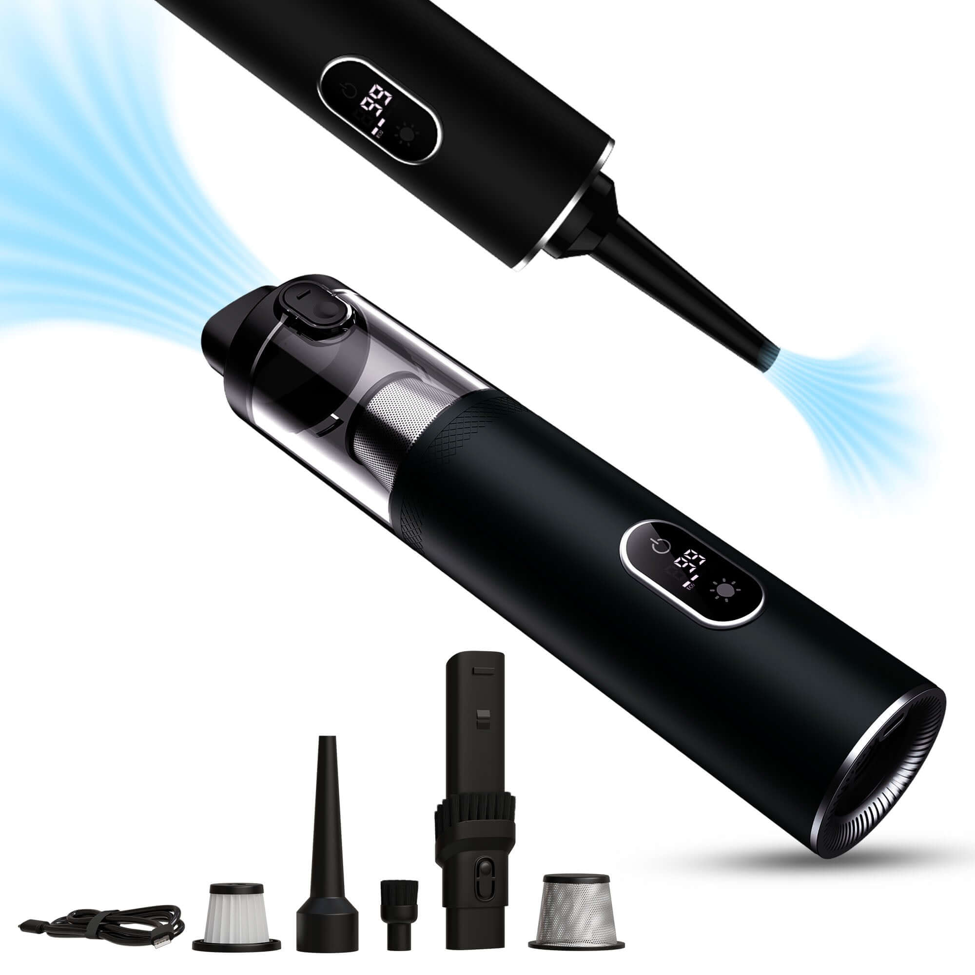 Vacuair V2 Portable & Cordless Vacuum Cleaner with 13 KPa Suction Power | 6000 mAh Battery