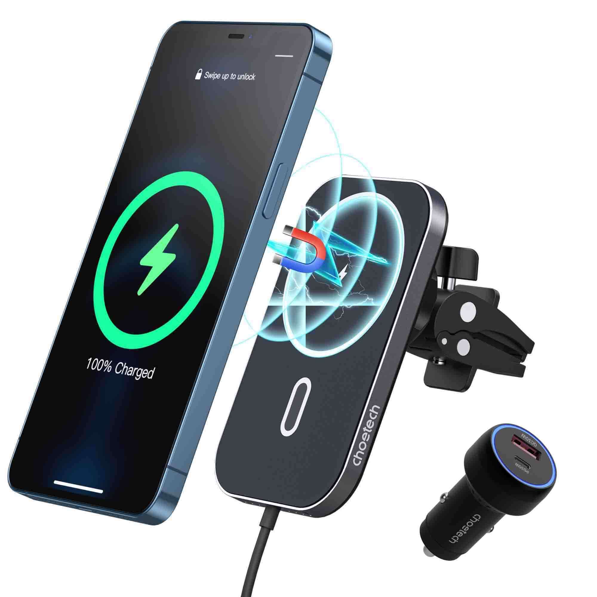 15W Dual Mount Mobile Holder and Magnetic Charger T200F-AT00005