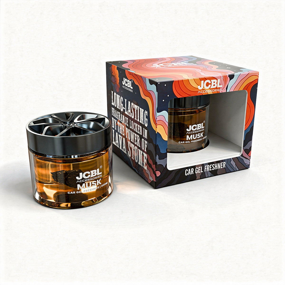 Lava Stone Clam – Musk | Natural, Long-Lasting Car Perfume