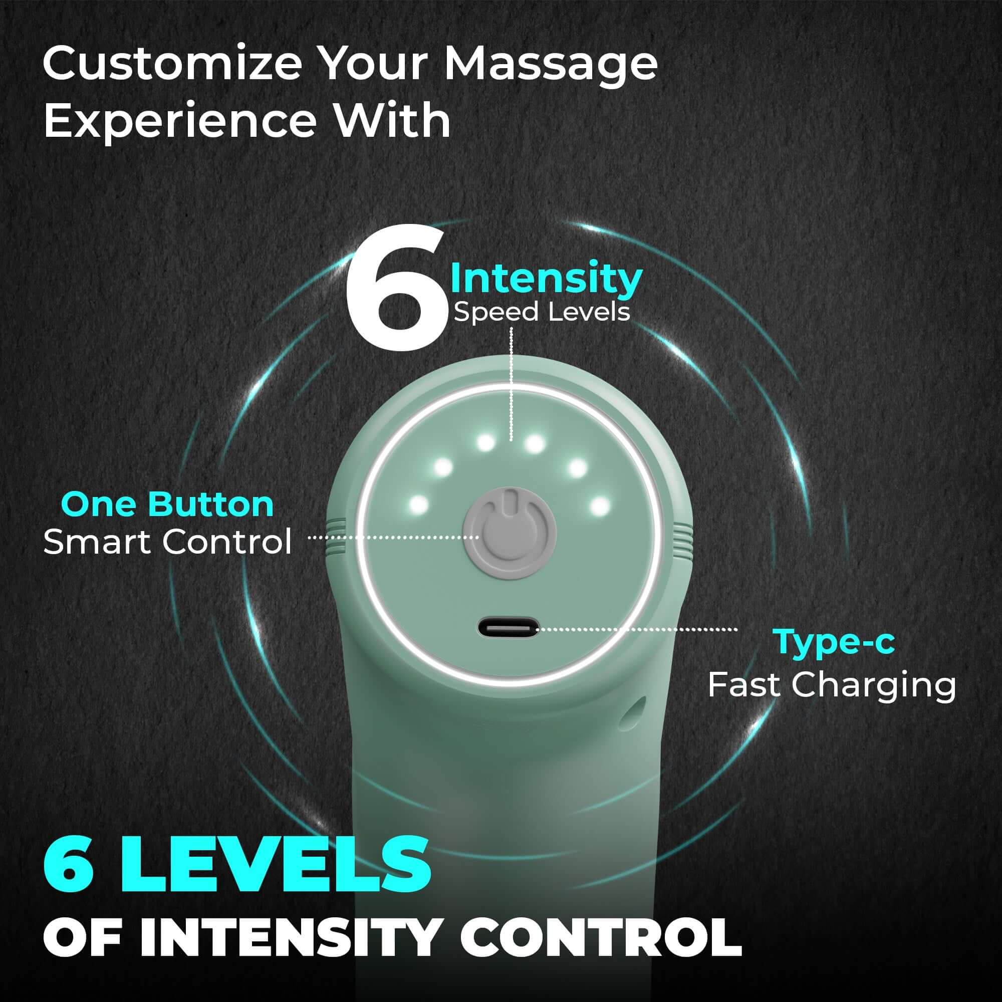 Glock Body Gun Massager | 4 Bullet Heads