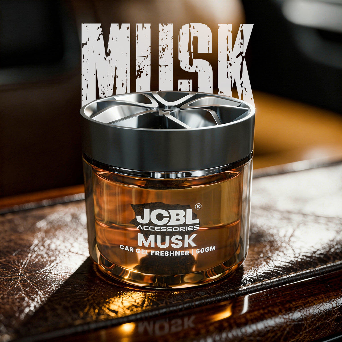 Lava Stone Clam – Musk | Natural, Long-Lasting Car Perfume