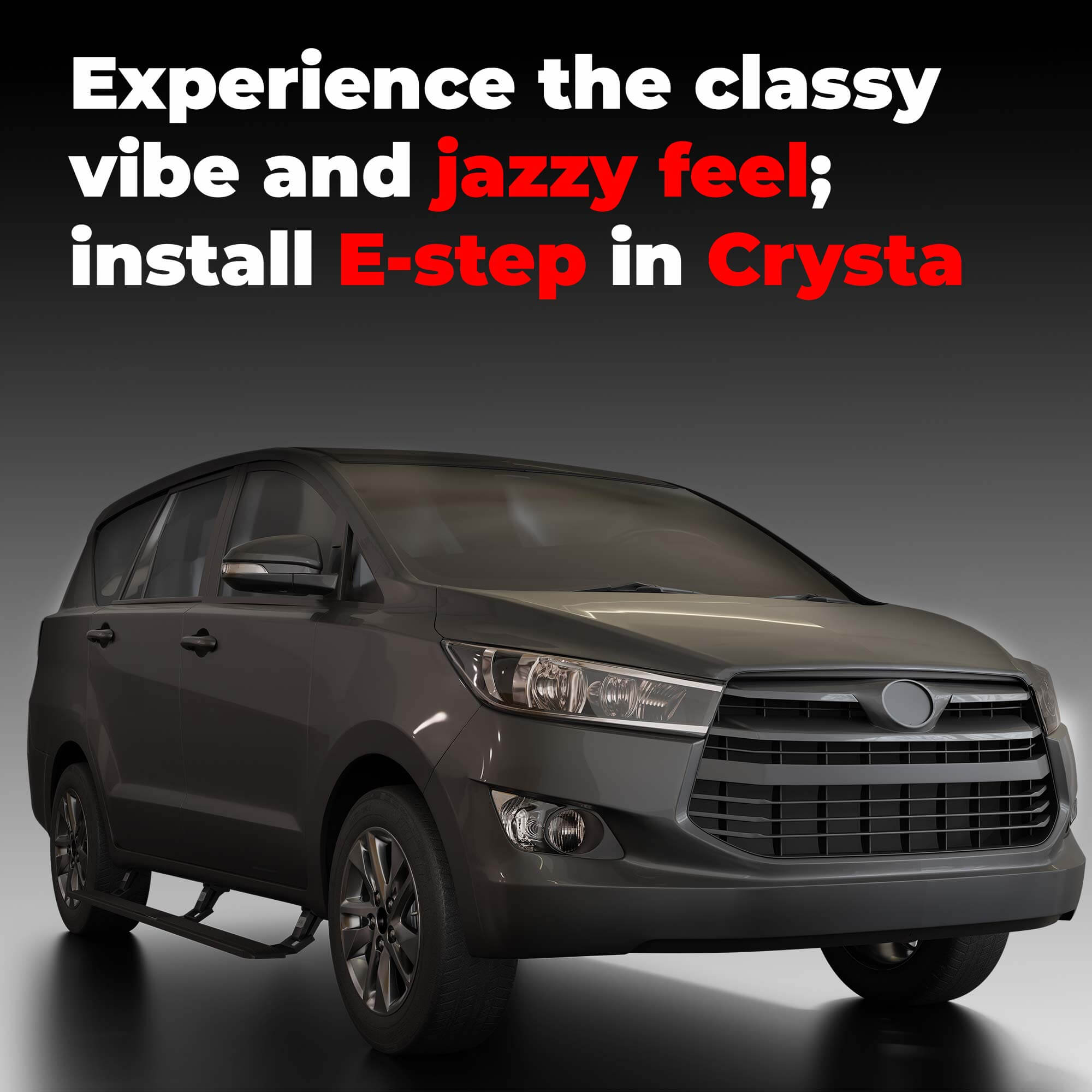 Electric Side Step for Toyota Innova Crysta 2016+ without RGB Streamer Lights