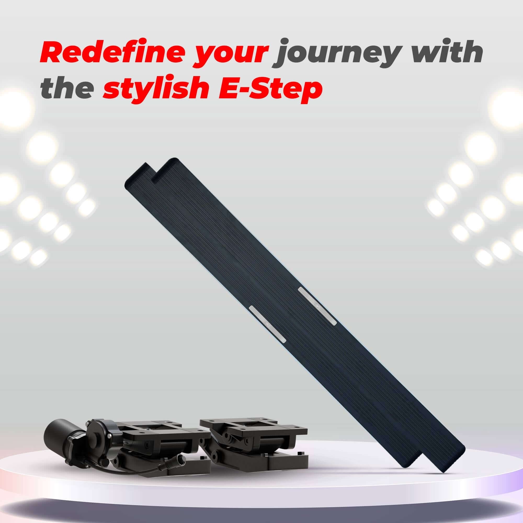 Electric Side Step for MG Gloster 2020+ with RGB Streamer Lights and App Controlled