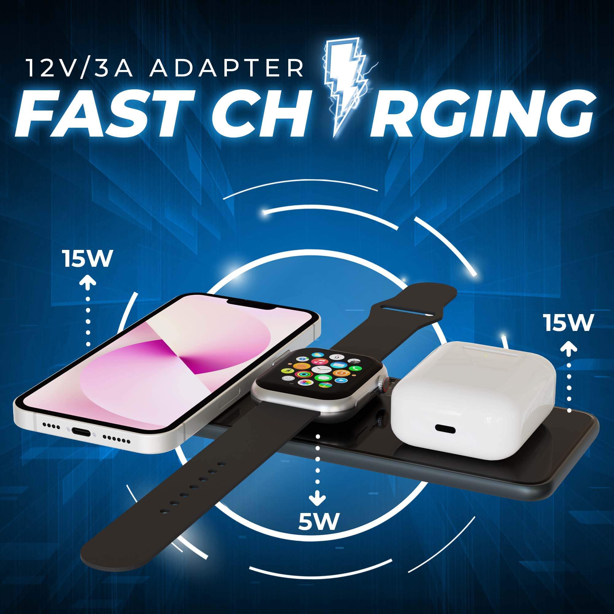 Surface 3-in-1 Fast 35W Wireless Charging Pad