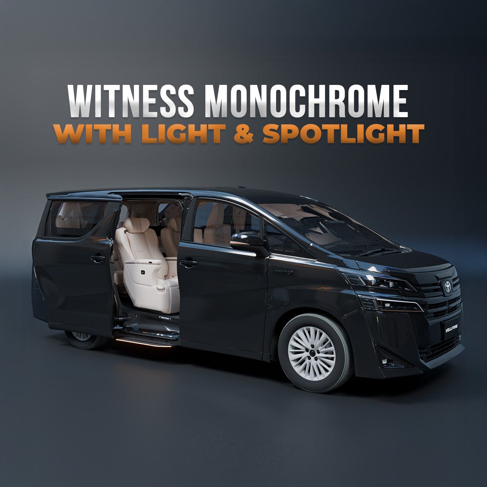 Toyota Vellfire Electric Side Step with RGB Streamer Lights & App Control