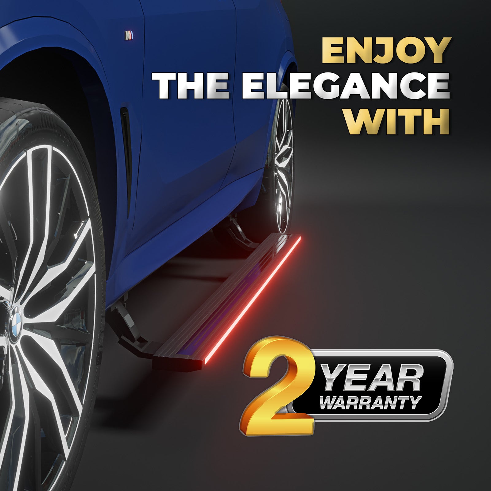 BMW X5 2019+ RGB Streamer Electric Side Step (App Controlled)