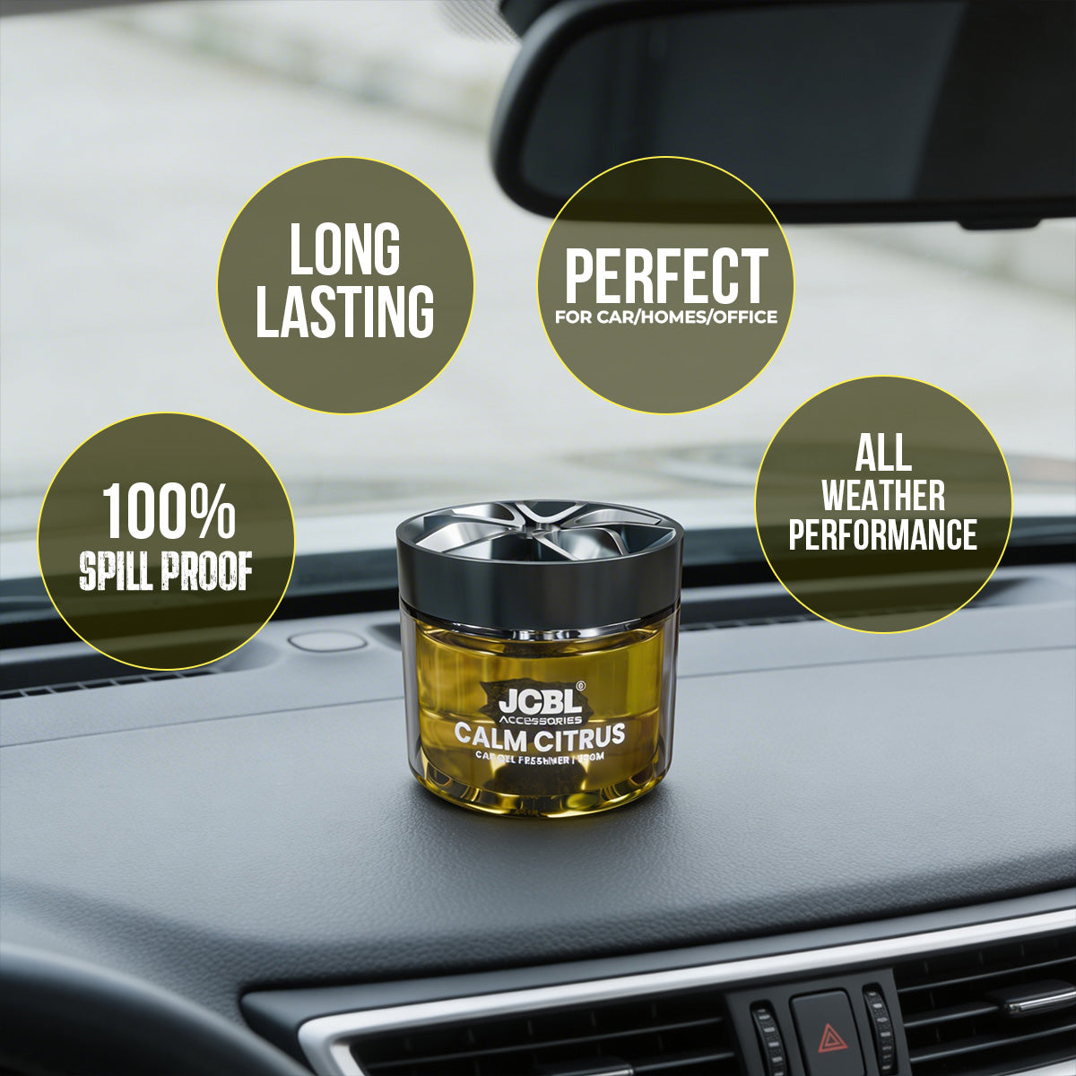 Lava Stone – Citrus | Natural, Long-Lasting Car Perfume