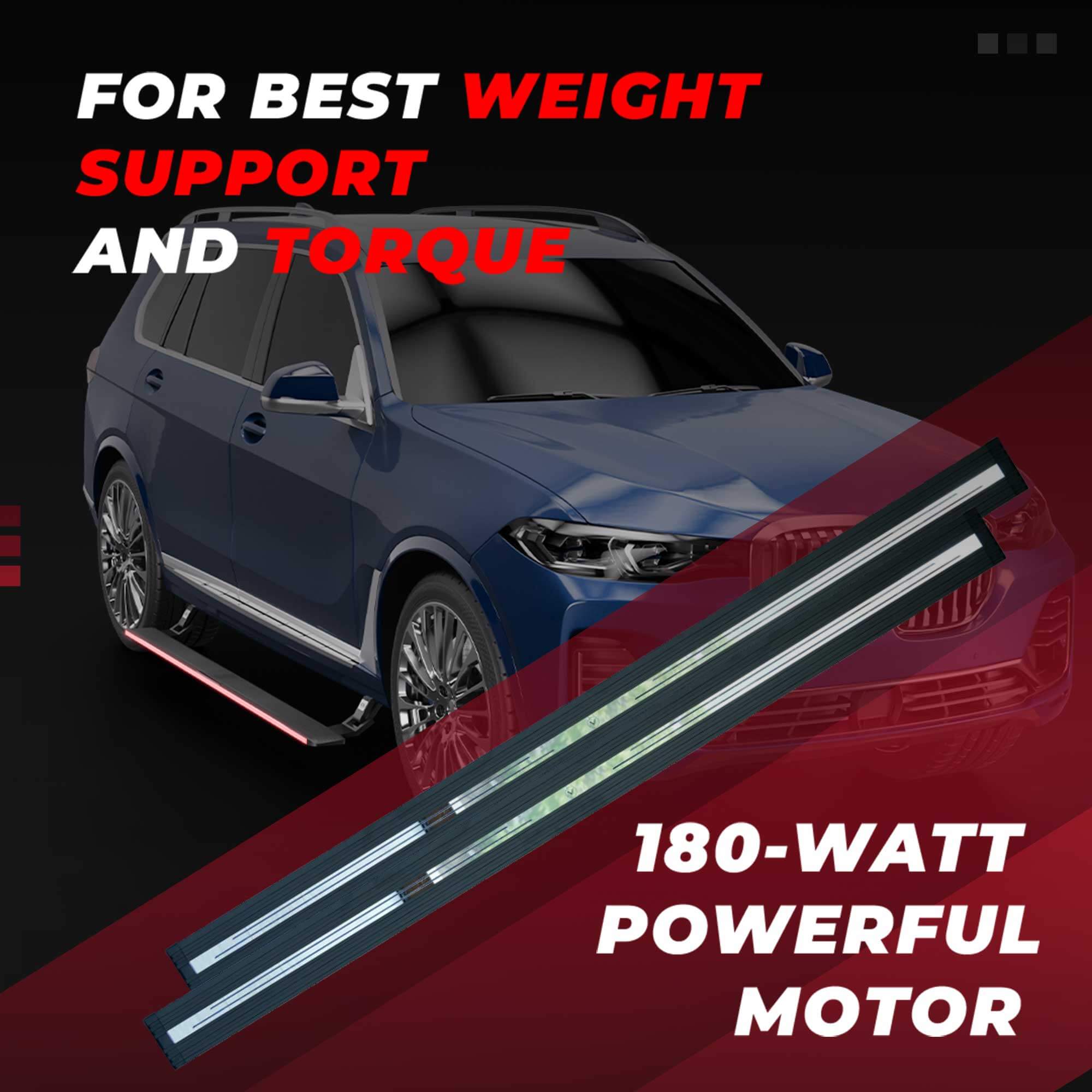 JCBL Accessories Automatic Door Side E-Step for SUVs (BMW X7 19+ E-Side Step) JCBL Accessories Automatic Door Side E-Step for SUVs (BMW X7 19+ E-Side Step) | FOR BEST WEIGHT SUPPORT AND TORQUE | ’ 180-WATT POWERFUL MOTOR