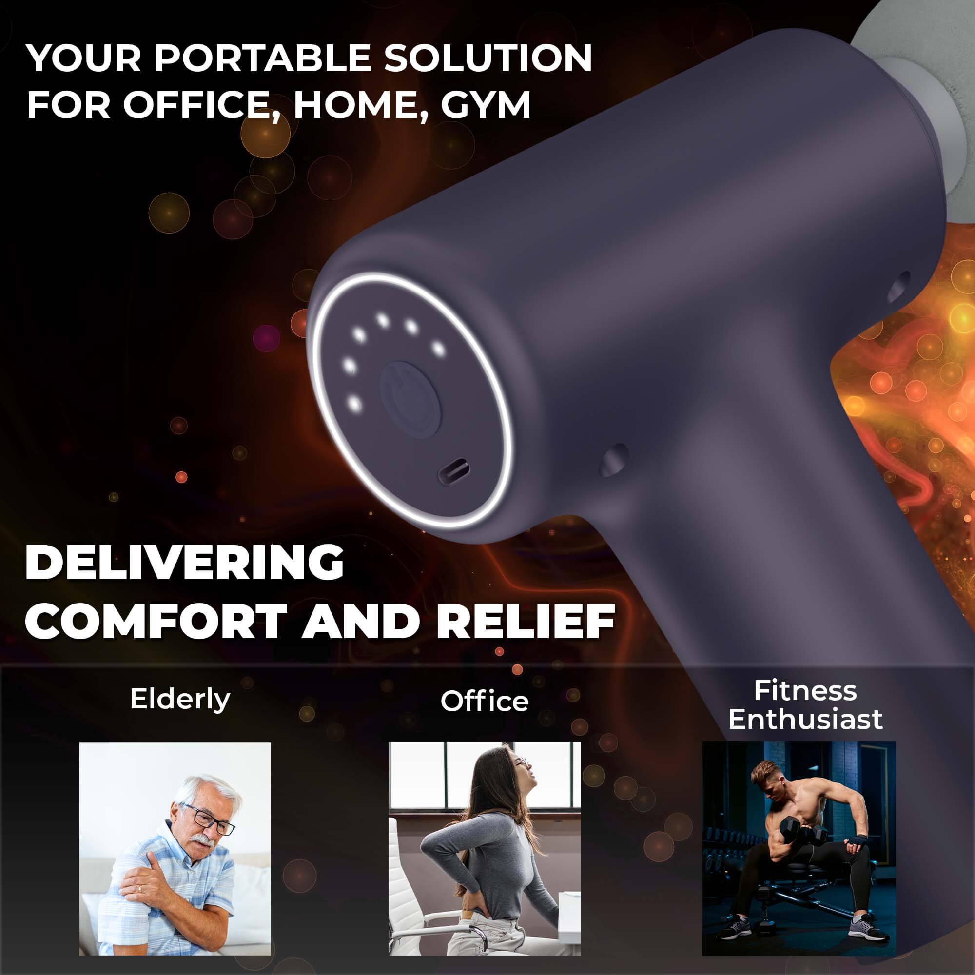 Glock Body Gun Massager | 4 Bullet Heads
