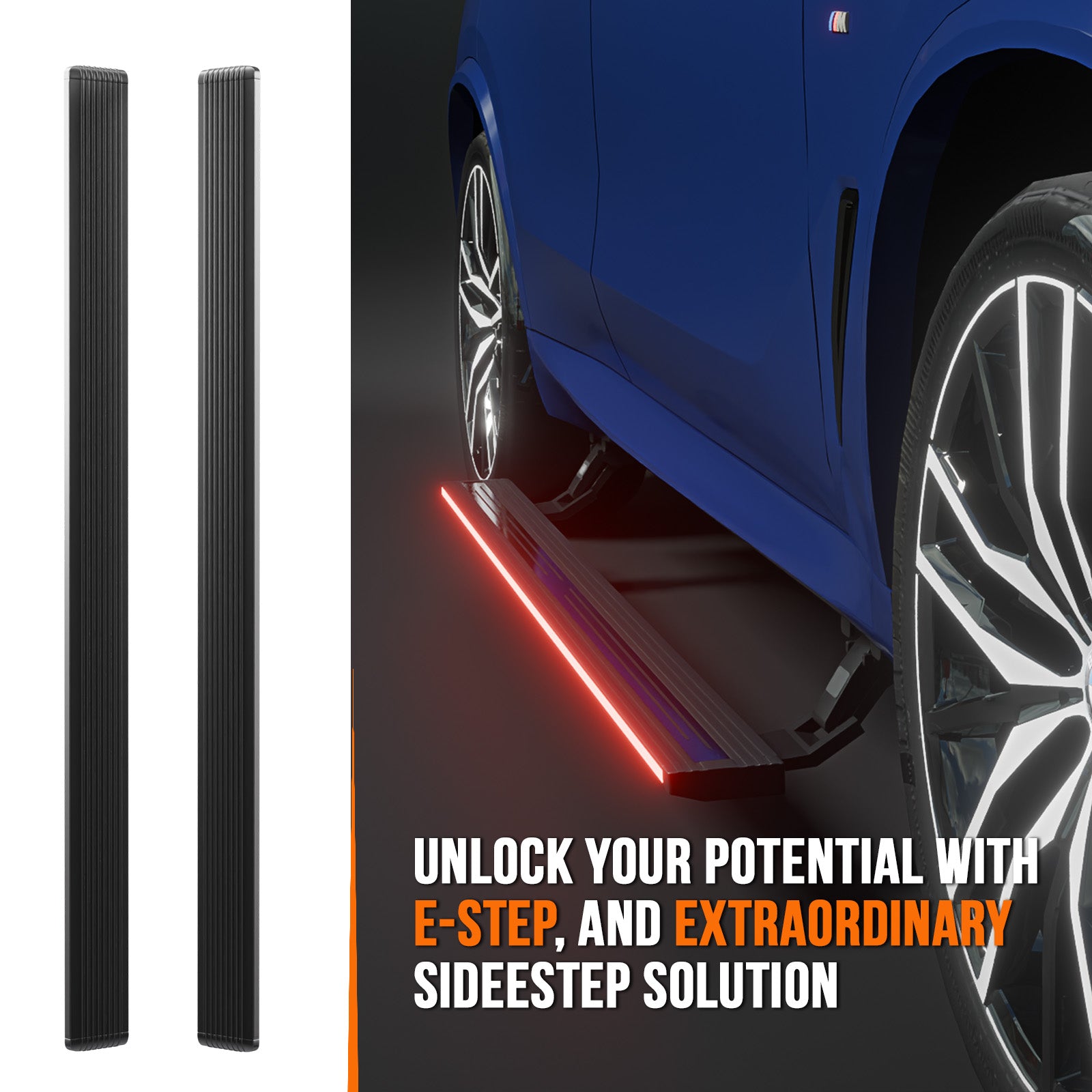 BMW X5 2019+ RGB Streamer Electric Side Step (App Controlled)