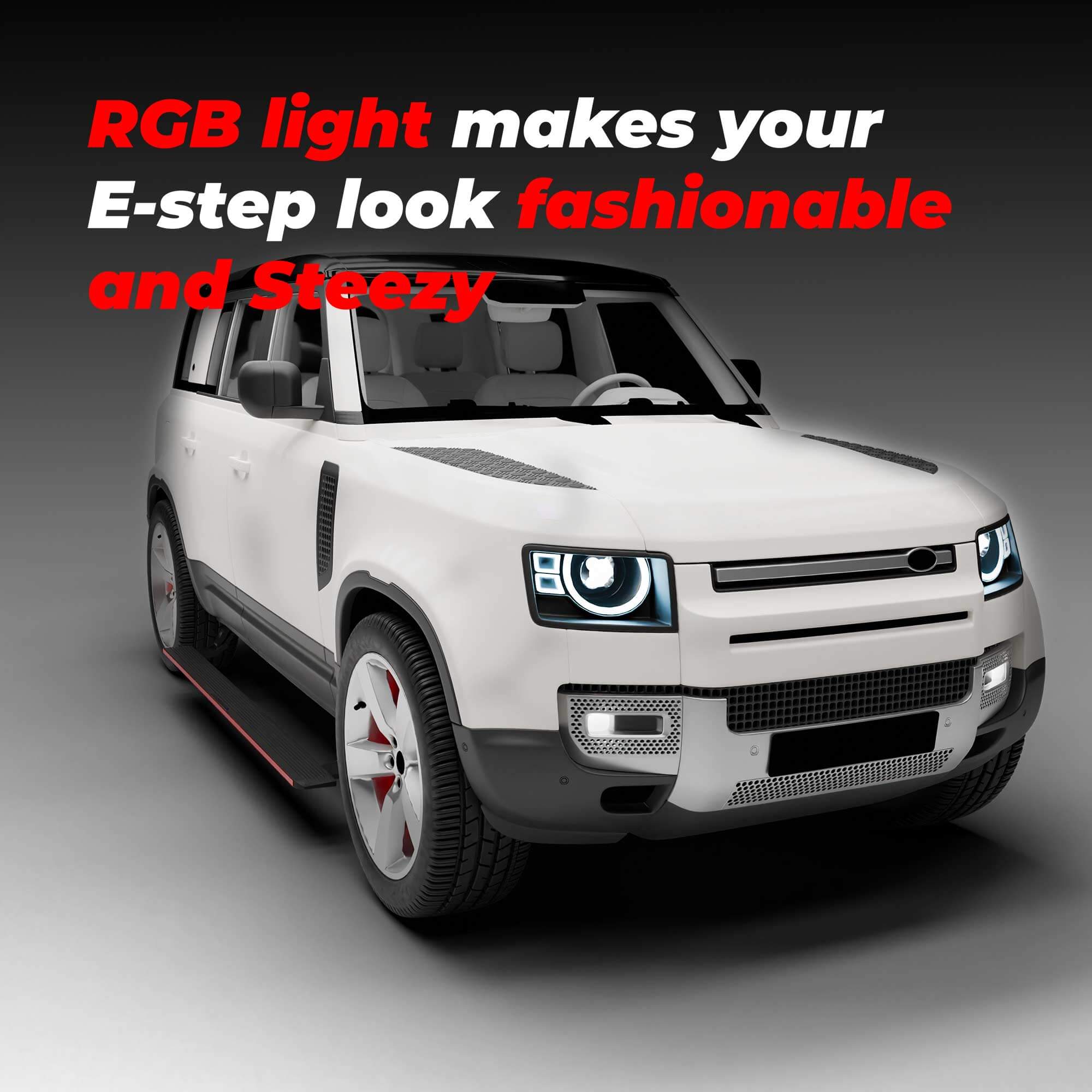 JCBL Accessories Automatic Door Side E-Step for SUVs ( Land Rover Defender 23+ E-Side Step) | Lo leh makes your E-steplook and PREY, a