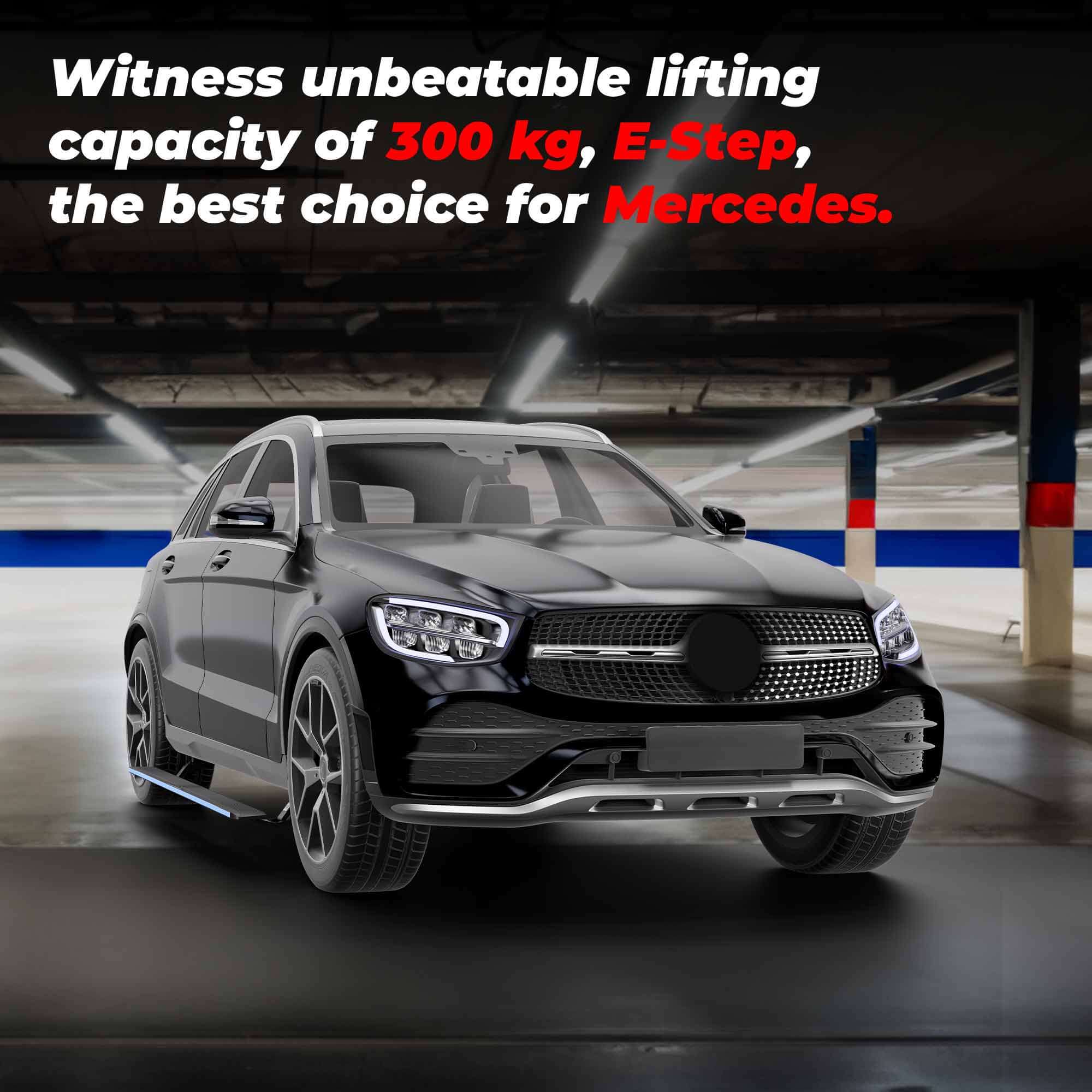 JCBL Accessories Automatic Door Side E-Step for SUVs (Mercedes-Benz GLS 20+ E-Side Step) Witness unbeatable lifting capacit yof 300 kg, E-Step, the best choice for c-.