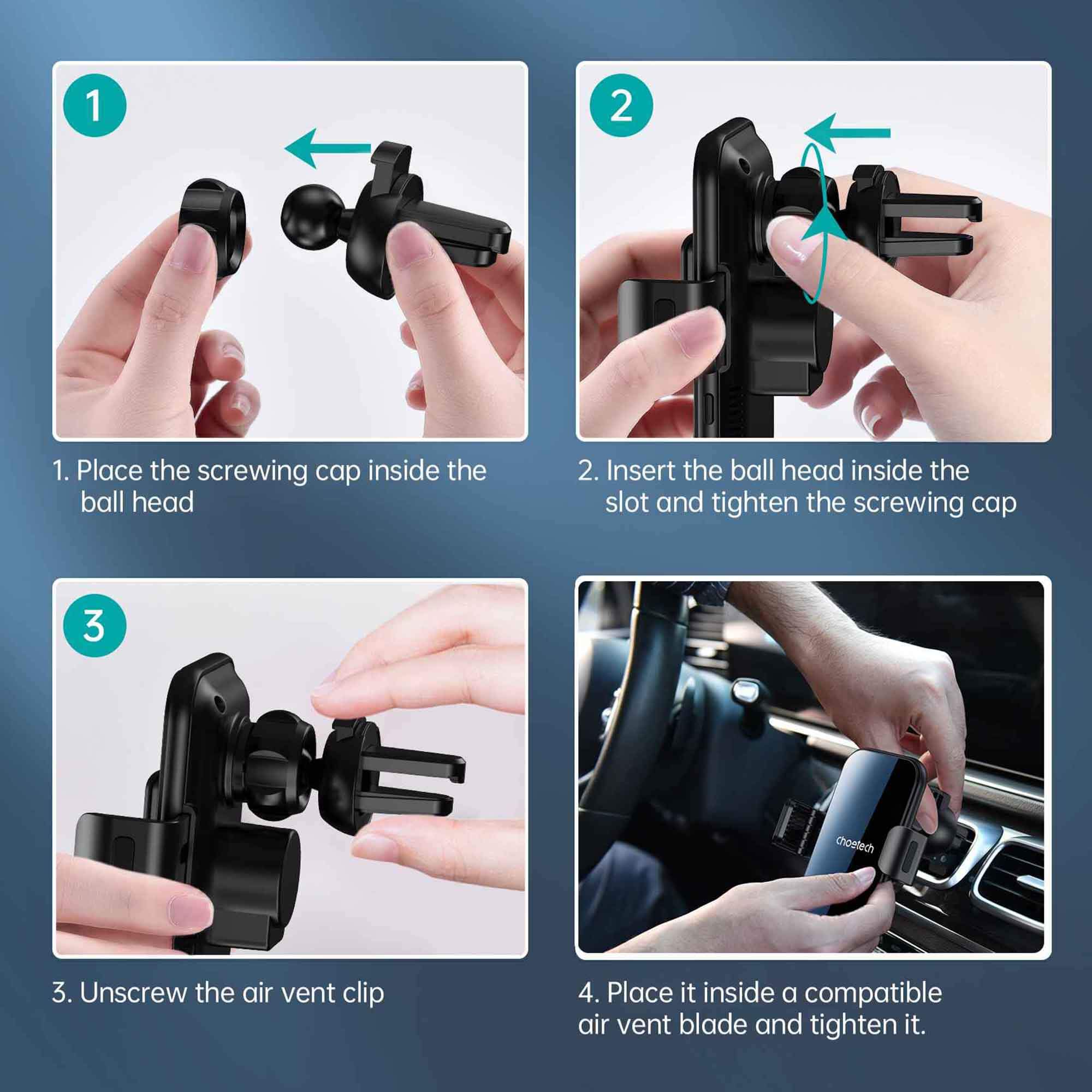 Dual Mount Mobile Holder and Charger