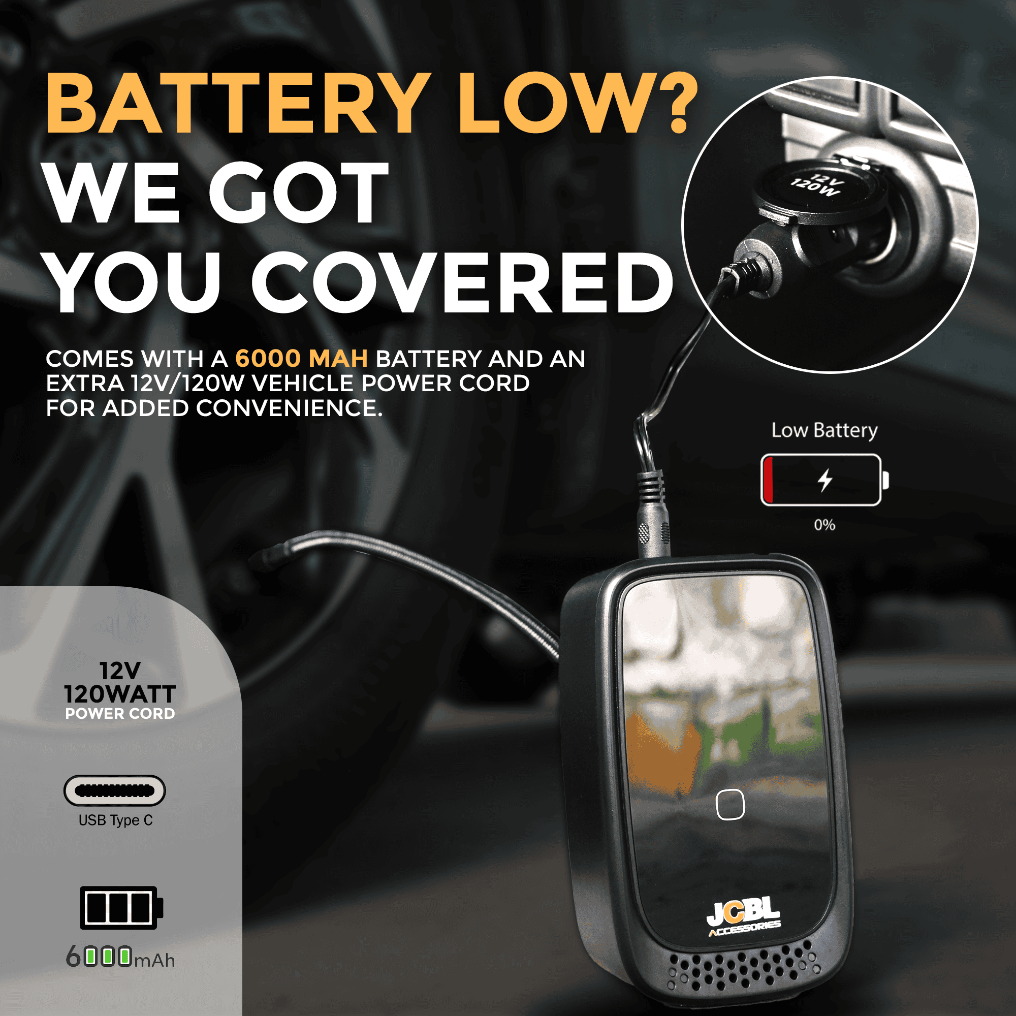 Tyre inflator, Tire Inflator by JCBL