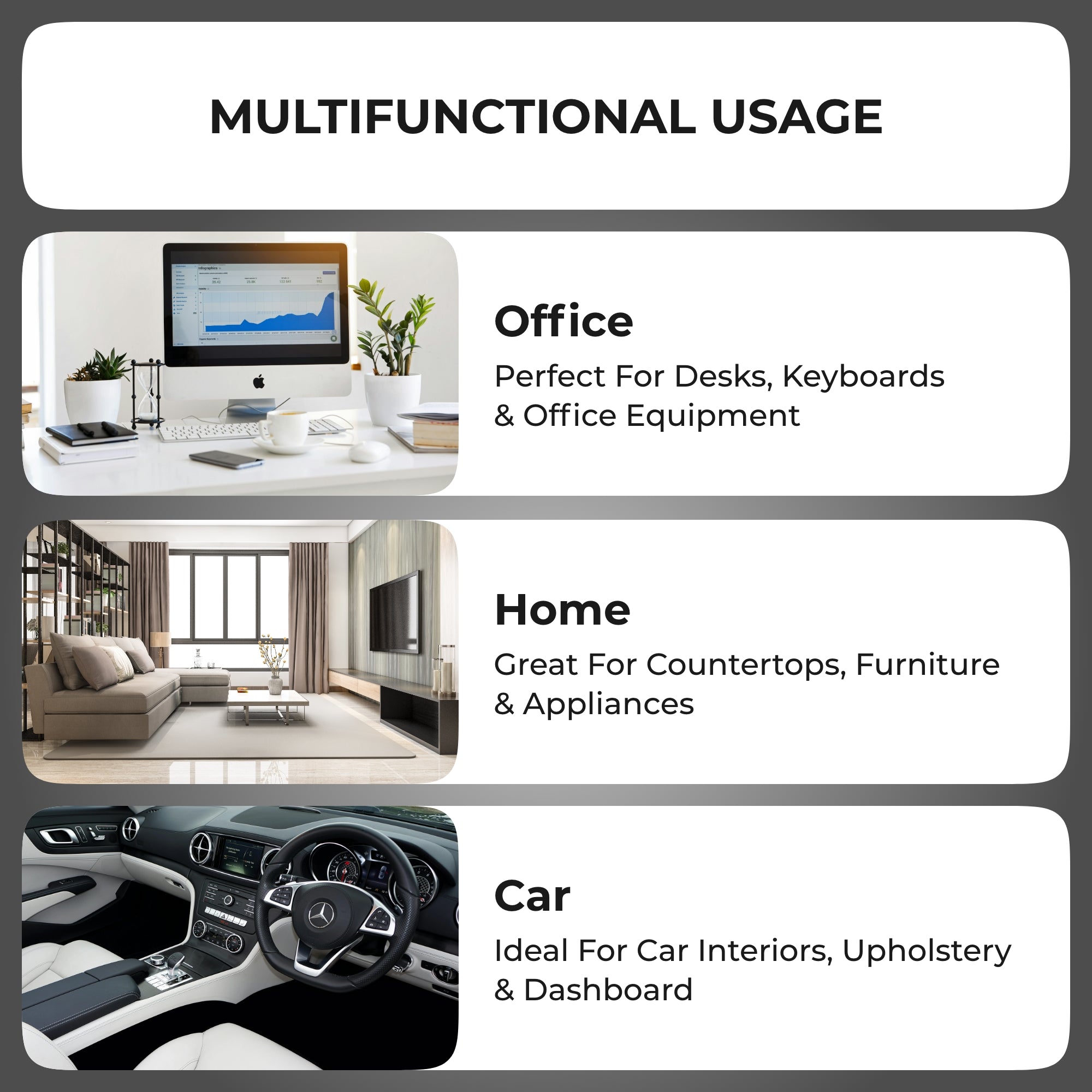 Premium Car Cleaning Brush Combo (2 Pack) – High-Density Microfibre Bristles with Ergonomic Handle