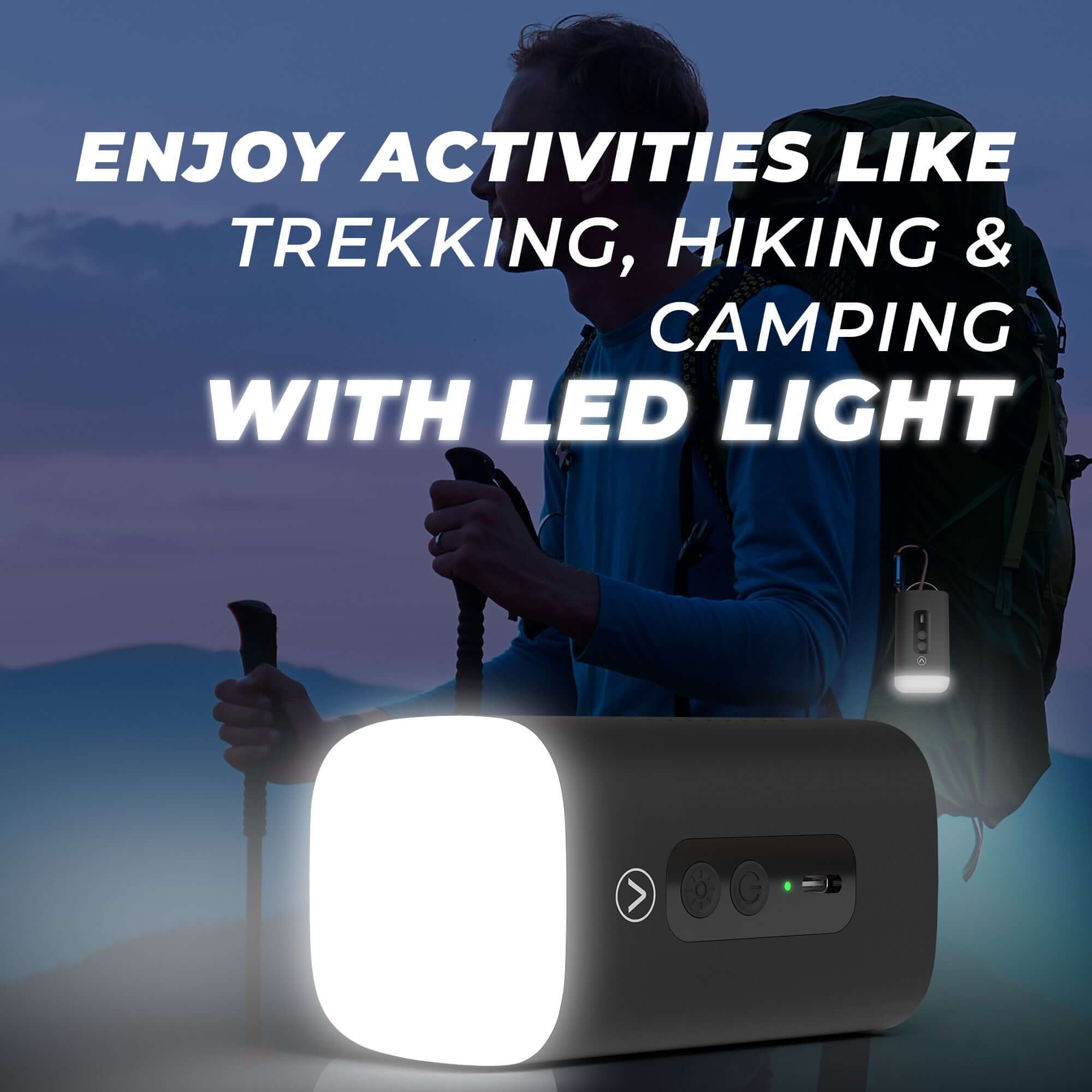 Rescuer Mini Portable Air Inflator & Deflator with Light | Camping | Swimming