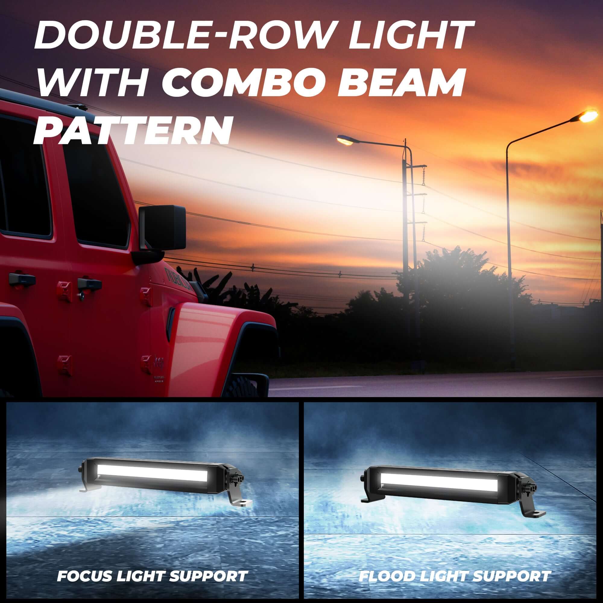 Barado 6 Inch Single Roof LED Light Bar | 30W | RGB Lights