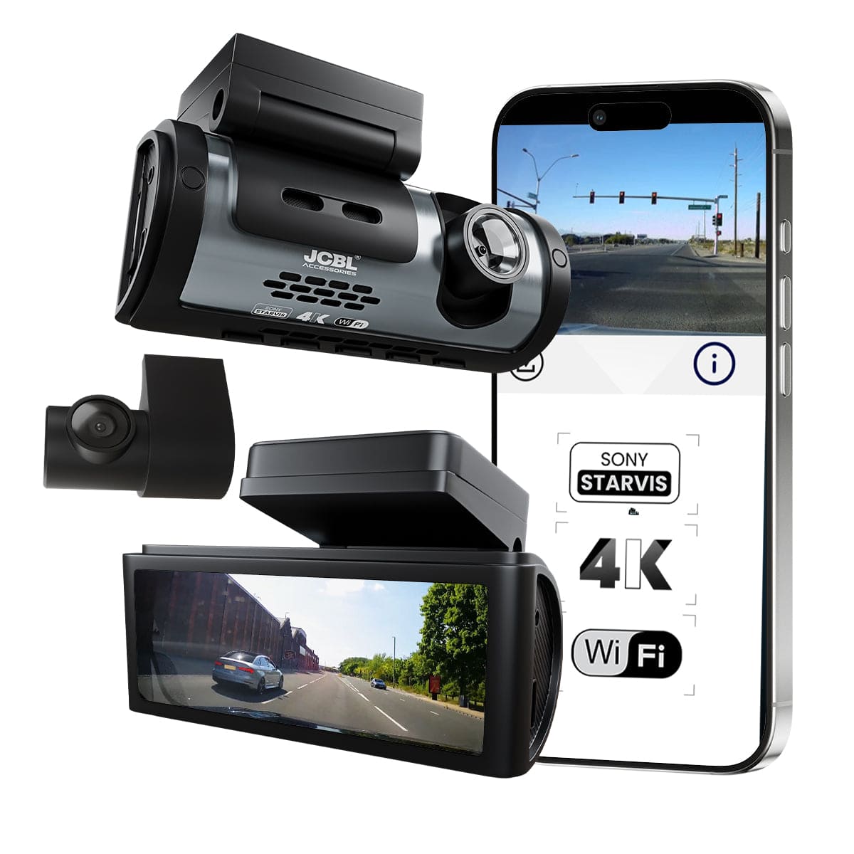 StarVision — 4K Dual Dash Cam with GPS, ADAS & Touchscreen