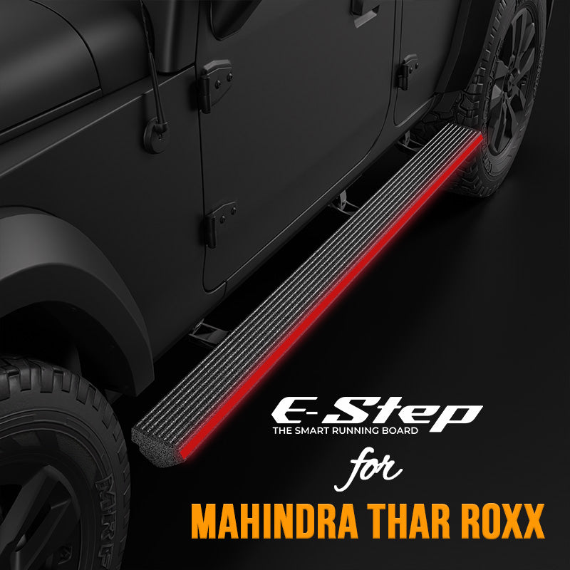 Mahindra Thar ROXX Electric Side Step with RGB Streamer Lights & App Control