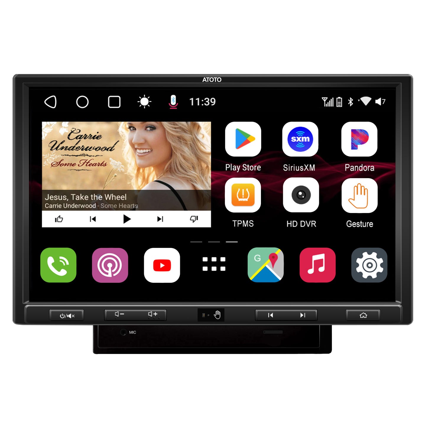 ATOTO S8 Ultra Plus[10.1inch QLED Display] in-Dash Video Receiver, Wireless Carplay & Android Auto,Dual Bluetooth w/aptX HD, VSV&LRV,Built-in 4G Cellular Modem,Gesture Operation,6GB+128GB,S8G2109UP 