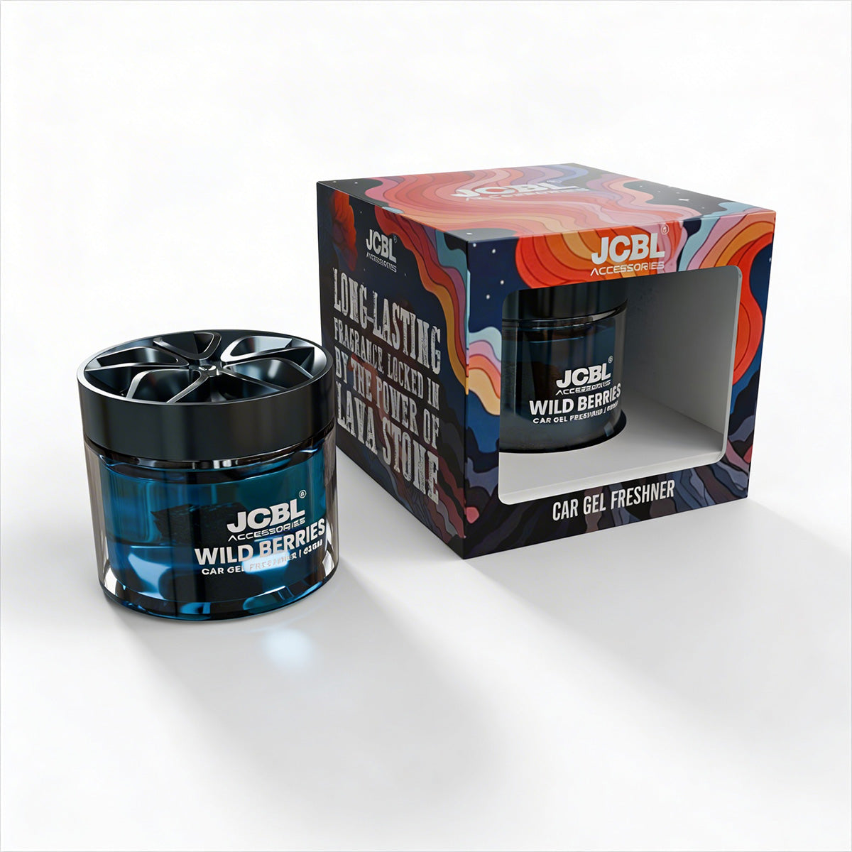 Lava Stone Clam – Wild Berries | Natural, Long-Lasting Car Perfume