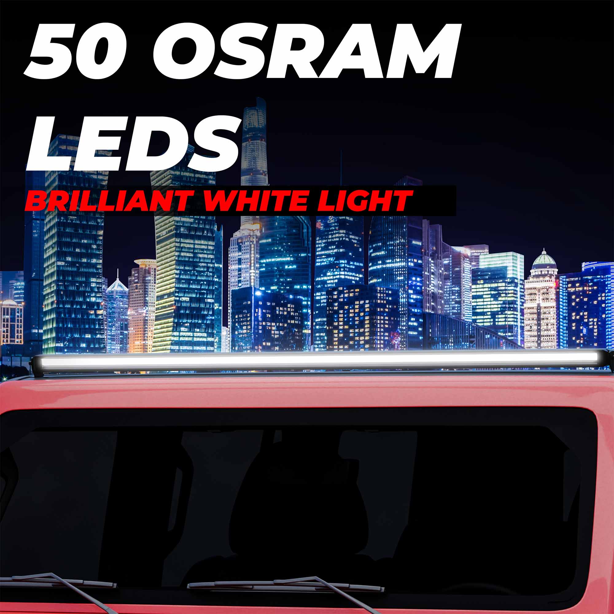 Barado 50 Inch Single Roof LED Light Bar | 250W | RGB Lights