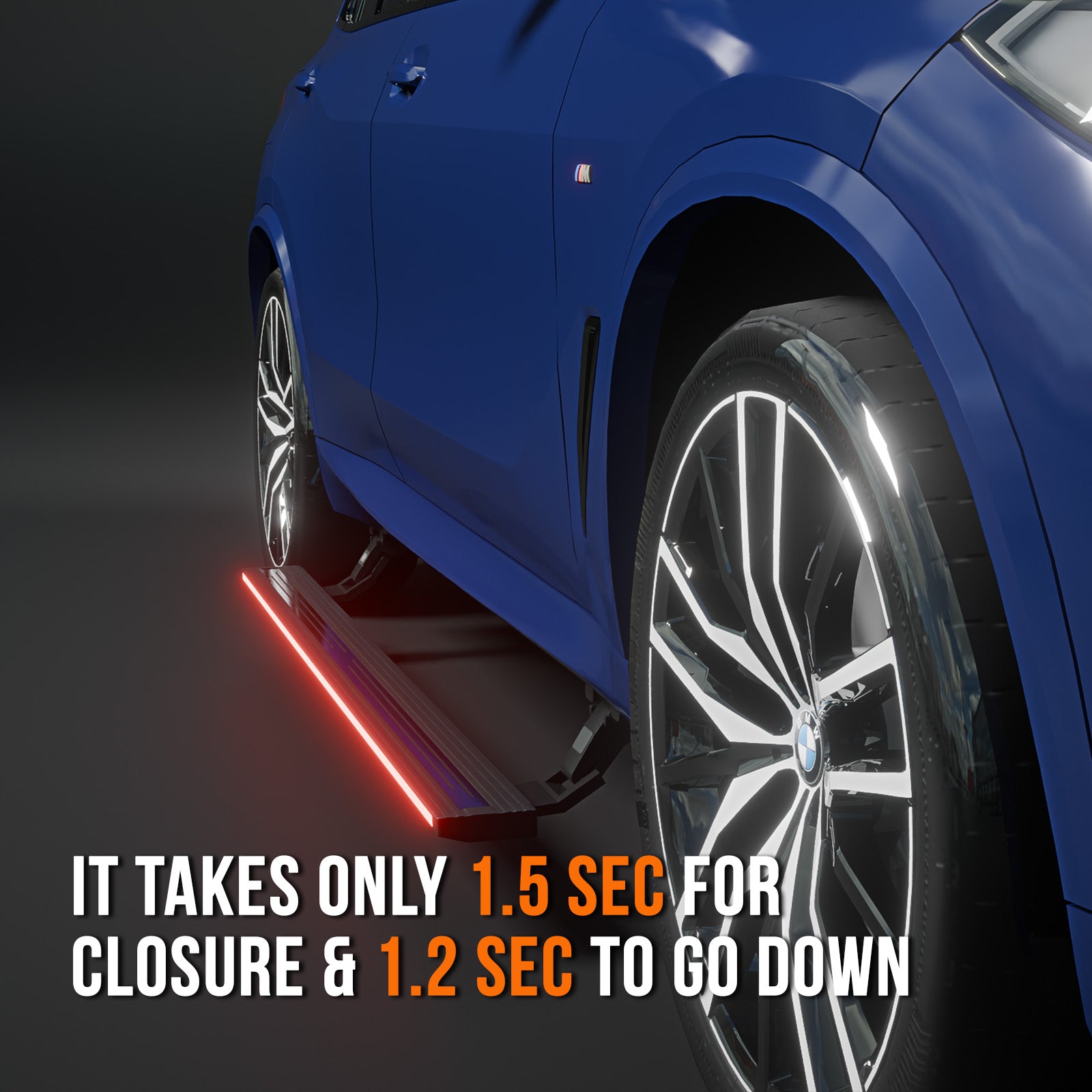 BMW X5 2019+ RGB Streamer Electric Side Step (App Controlled)