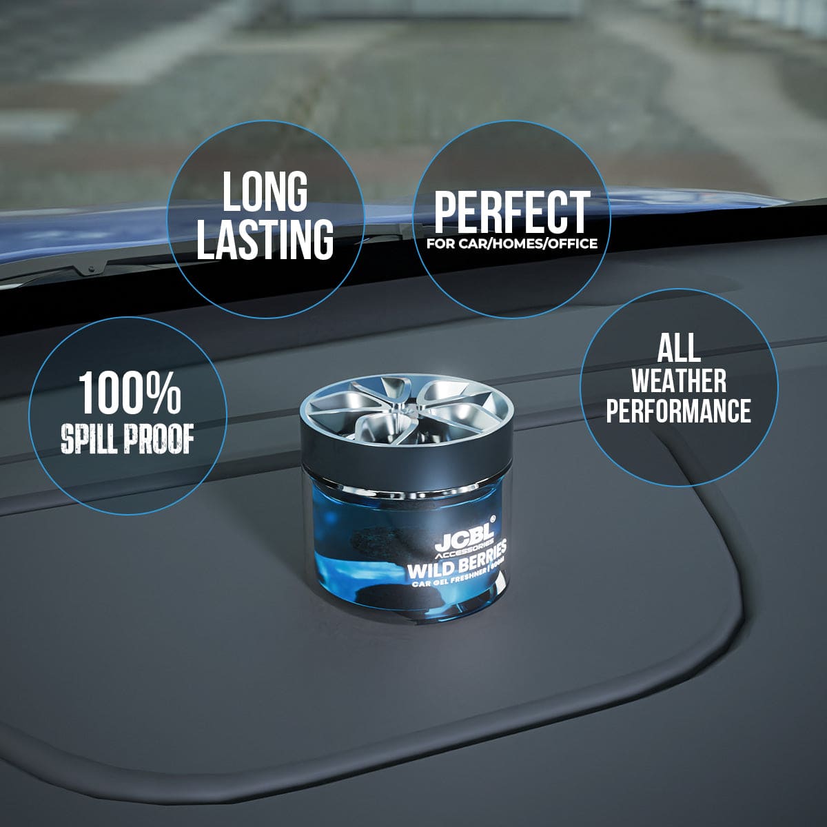 Lava Stone – Wild Berries | Natural, Long-Lasting Car Perfume