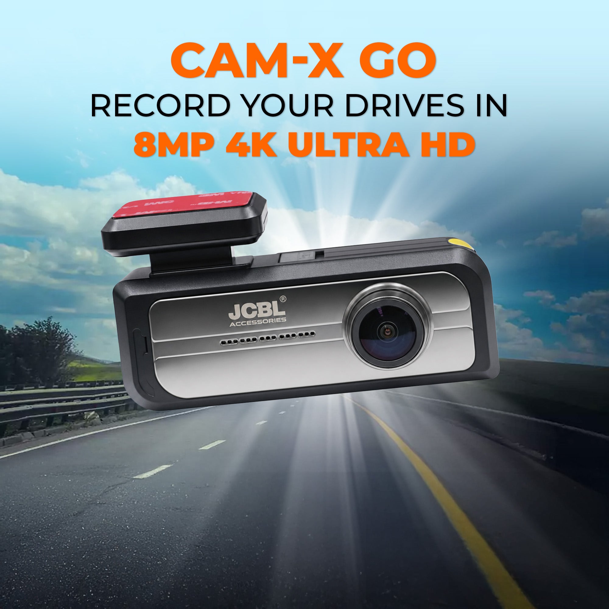 Cam X Go 4k Ultra HD (8MP) [F+R] Dash Cam