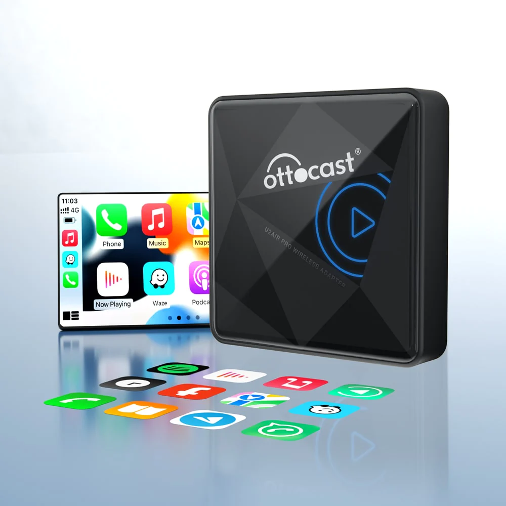 Ottocast U2 Air Pro Plug n Play Multimedia Wired/Wire-less CarPlay Auto AI Device