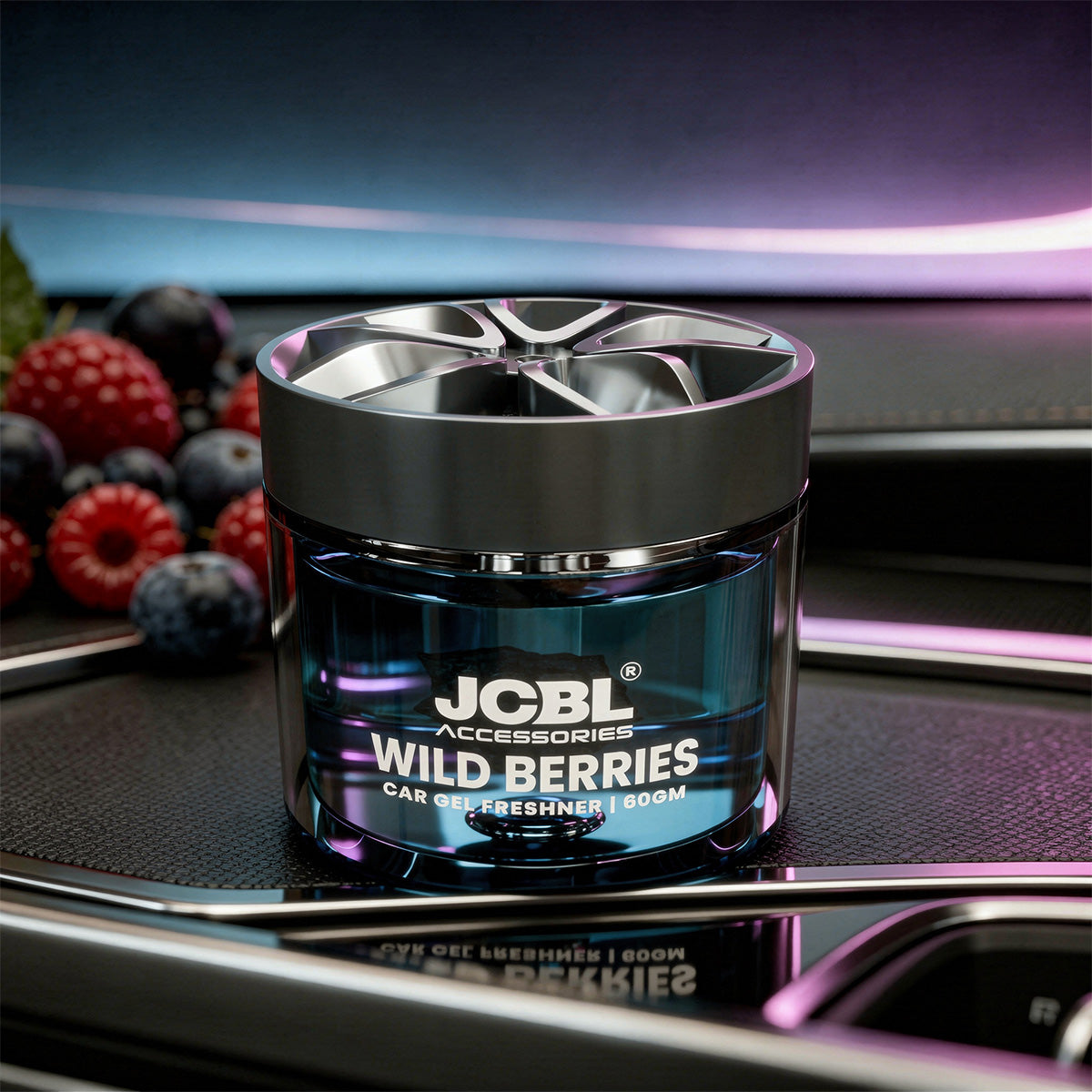 Lava Stone Clam – Wild Berries | Natural, Long-Lasting Car Perfume