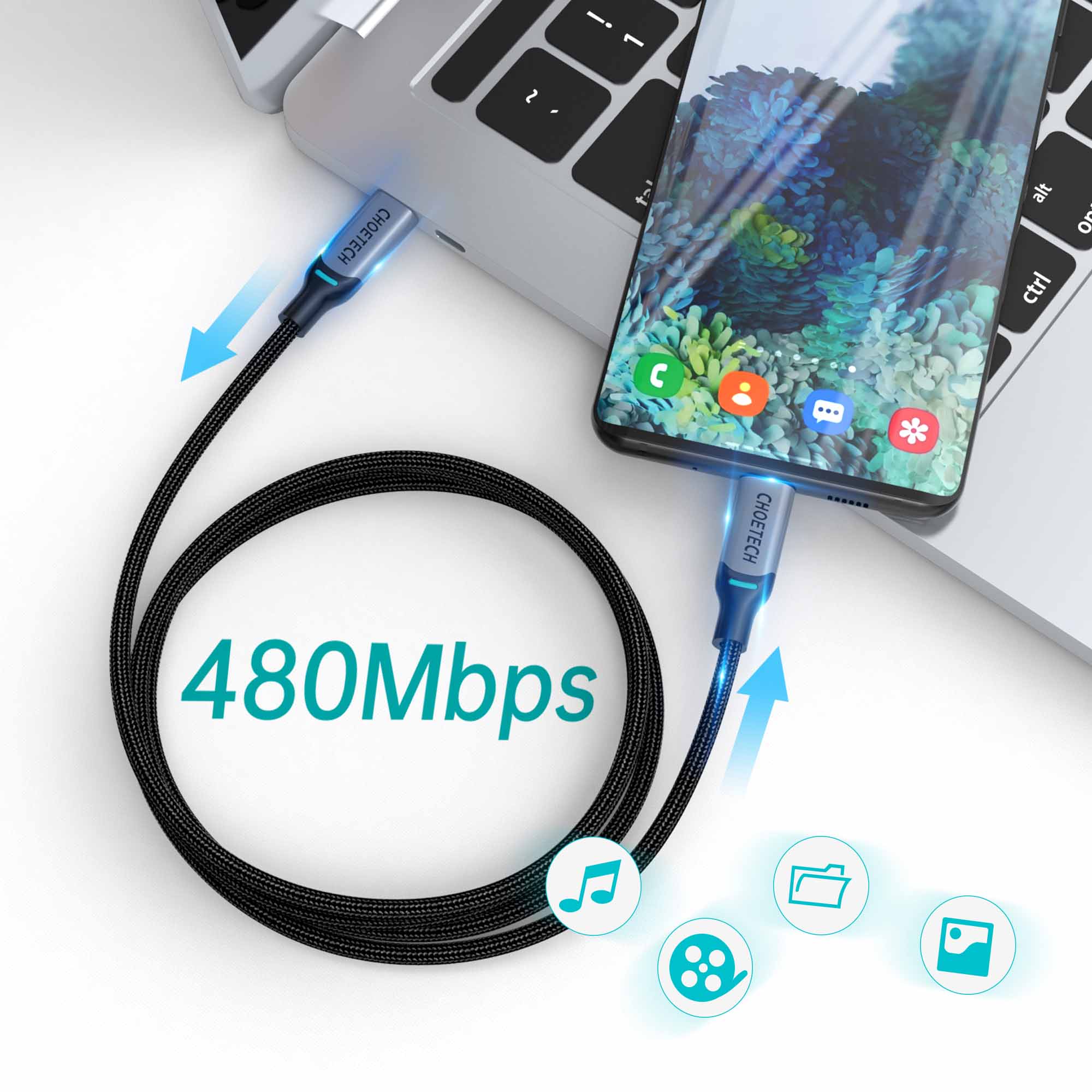 Type-C to Type-C 100W Fast Charging Cable | XCC-1002 | 1.8 m