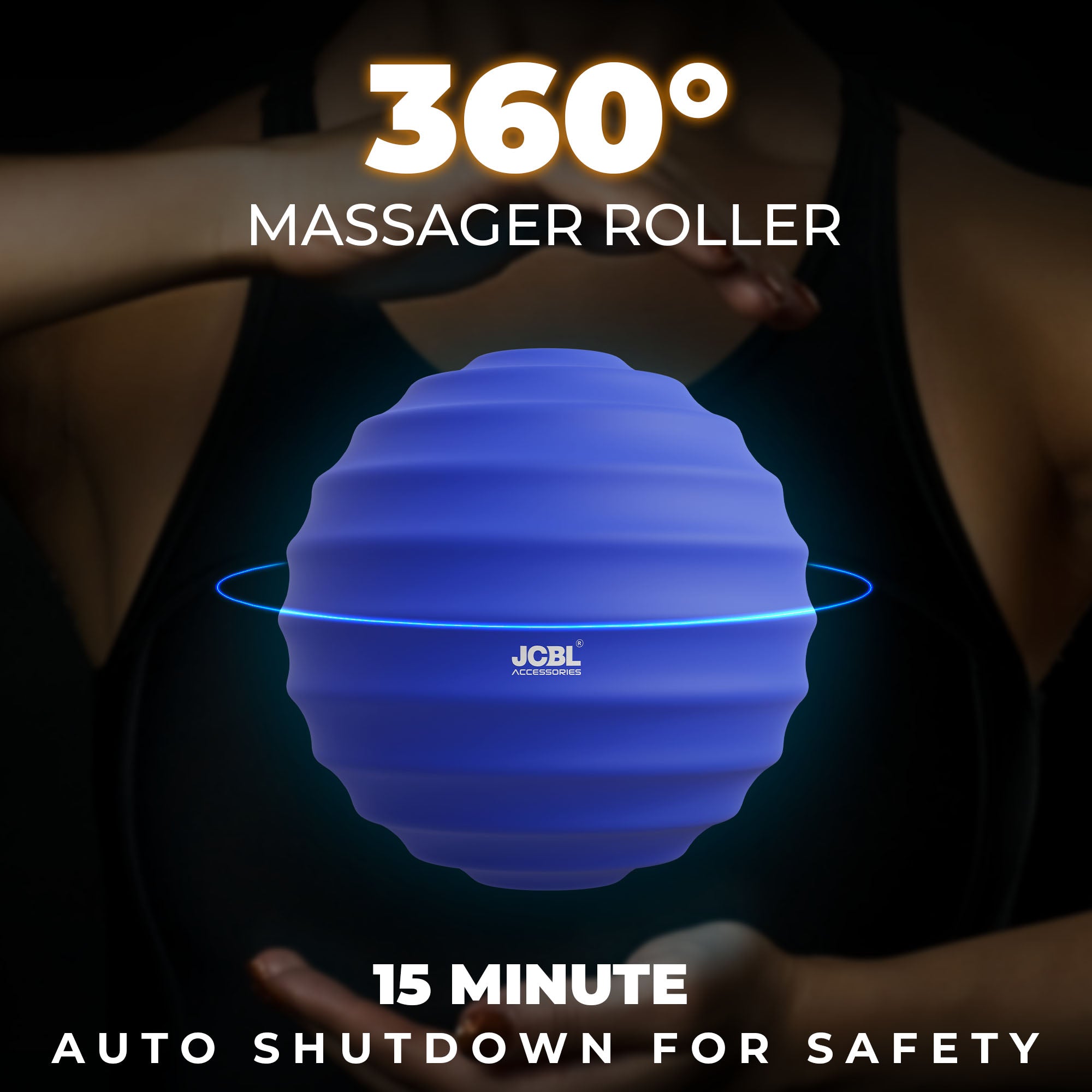 ORB Massager Ball with Heating and Vibration Modes | Blue