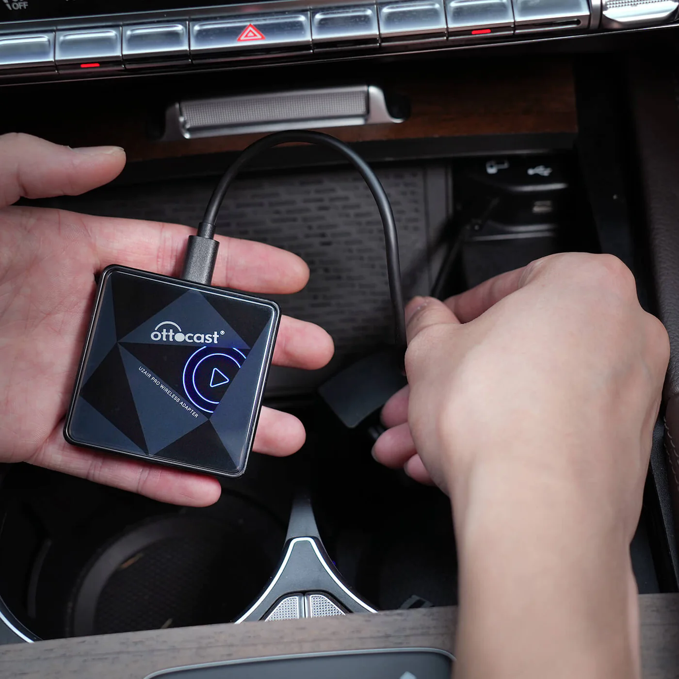 Ottocast U2 Air Pro Plug n Play Multimedia Wired/Wire-less CarPlay Auto AI Device | 