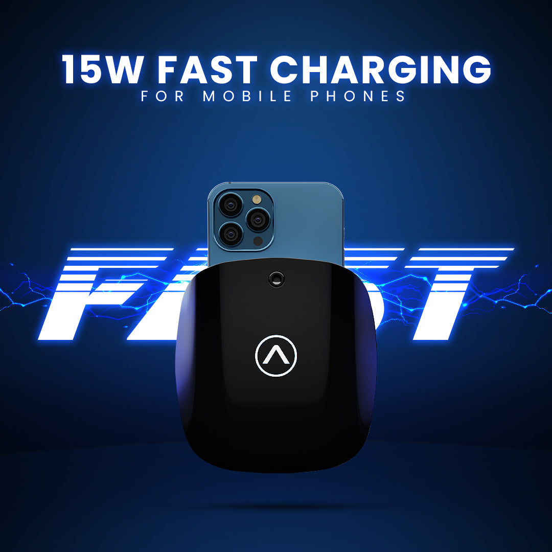 JCBL Accessories Watt Batt 15W Triple Coil Fast Charging Mobile Charger for Car, Disturbance Free Design, ~ 15W FAST CHARGING | FOR MOBILE PHONES |