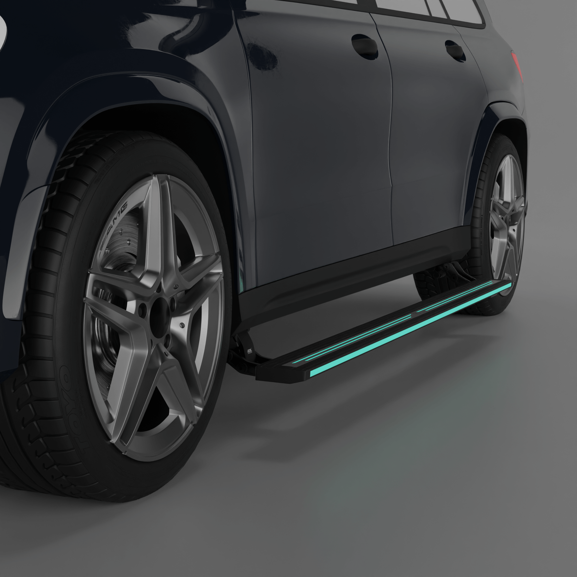 Electric Side Step for Mercedes Benz GLS 400 2020+ with RGB Streamer Lights and App Controlled