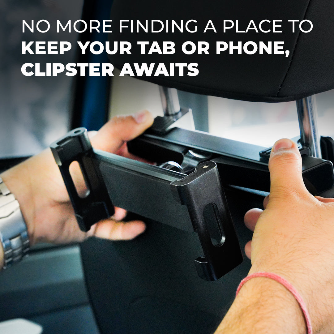 JCBL Accessories Clipster | Tablet Holder | NO MORE FINDING A PLACE TO KEEP YOUR TAB OR PHONE, CLIPSTER AWAITS