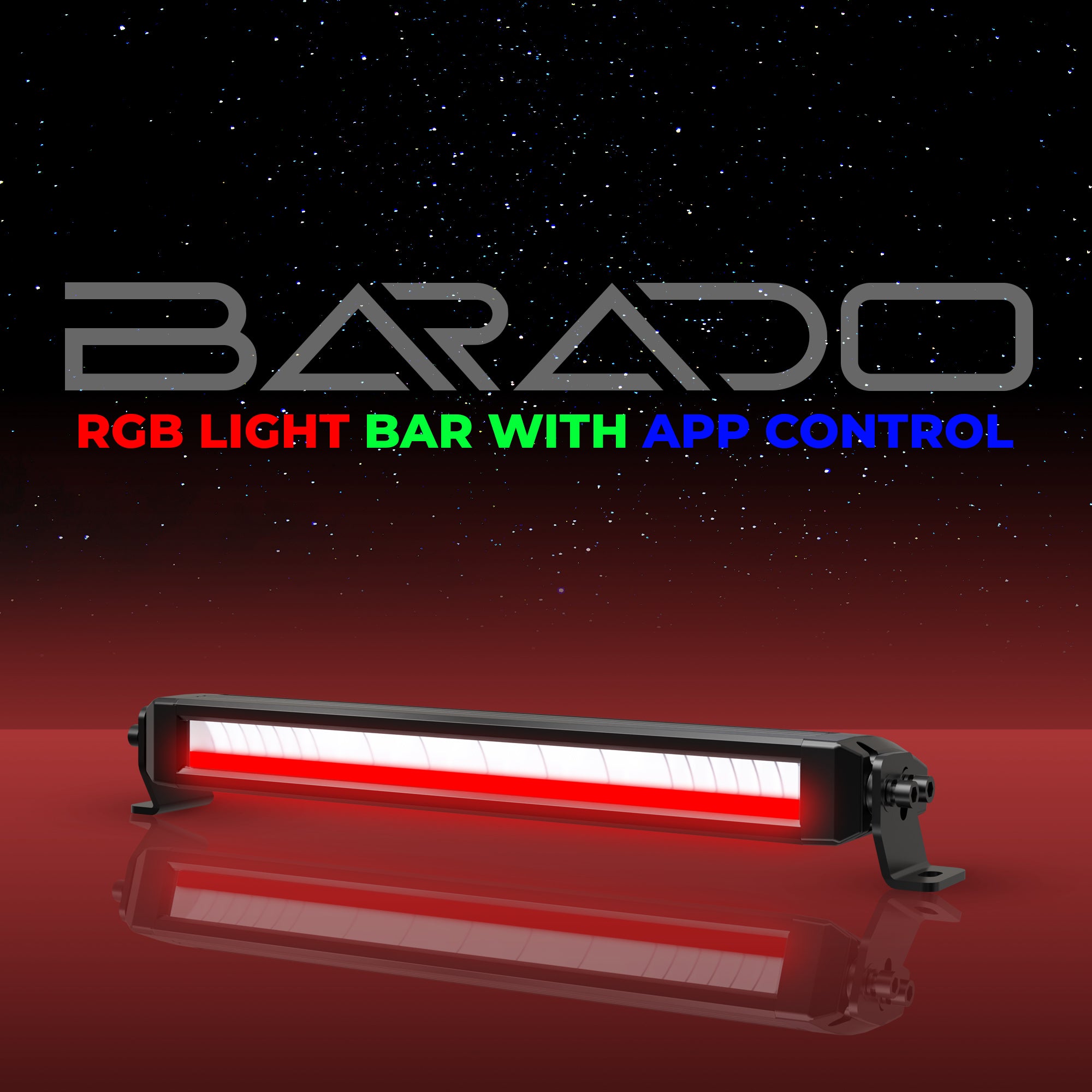 Barado 20 Inch Single Roof LED Light Bar | 100W | RGB Lights