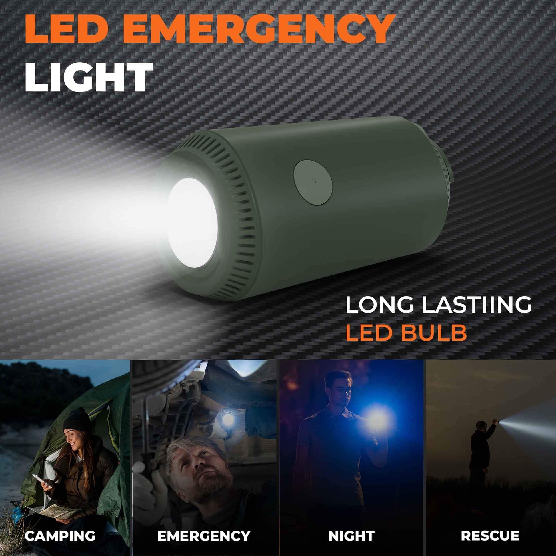 JCBL Accessories 6400mAh 150 PSI Portable Air Compressor for Bikes-Cordless Rechargable Battery With Power Bank , T.I 6.4 | LED EMERGENCY LIGHT | LONF LASTING LED BULB | CAMPING | EMERGENCY| NIGHT | RESCUE