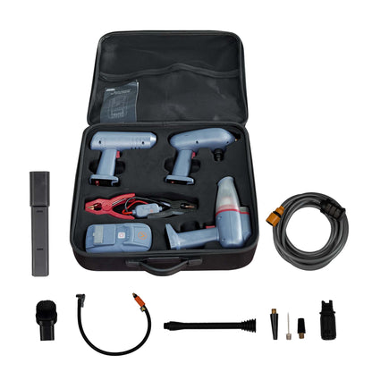 JCBL ACCESSORIES Young Guns Road Side Assistant 14,800mAh 5-in-1 Kit, Combo of Vacuum Cleaner, Tyre inflator, Pressure Washer, Jump Starter and SOS Light(14.8 Caliber) 