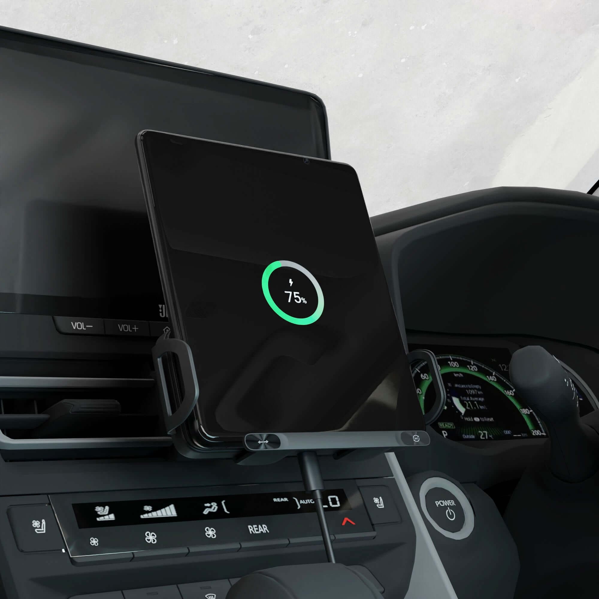 Looking for a fast and secure way to charge your fold phone while driving? This 15W wireless car charger with a rotating air vent mount fits perfectly and works great with Samsung Z Fold, Pixel Fold, and more.