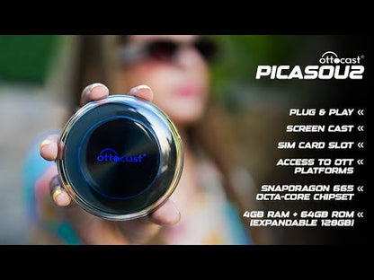 Ottocast PICASOU 2 Plug-n-Play CarPlay/Android Multimedia AI Device Box
