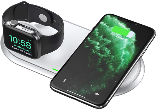 Choetech 2-in-1 15W Dual Wireless Charger For Iphone and Apple Watch (MFI Certified), T317 by  jcbl accessories.