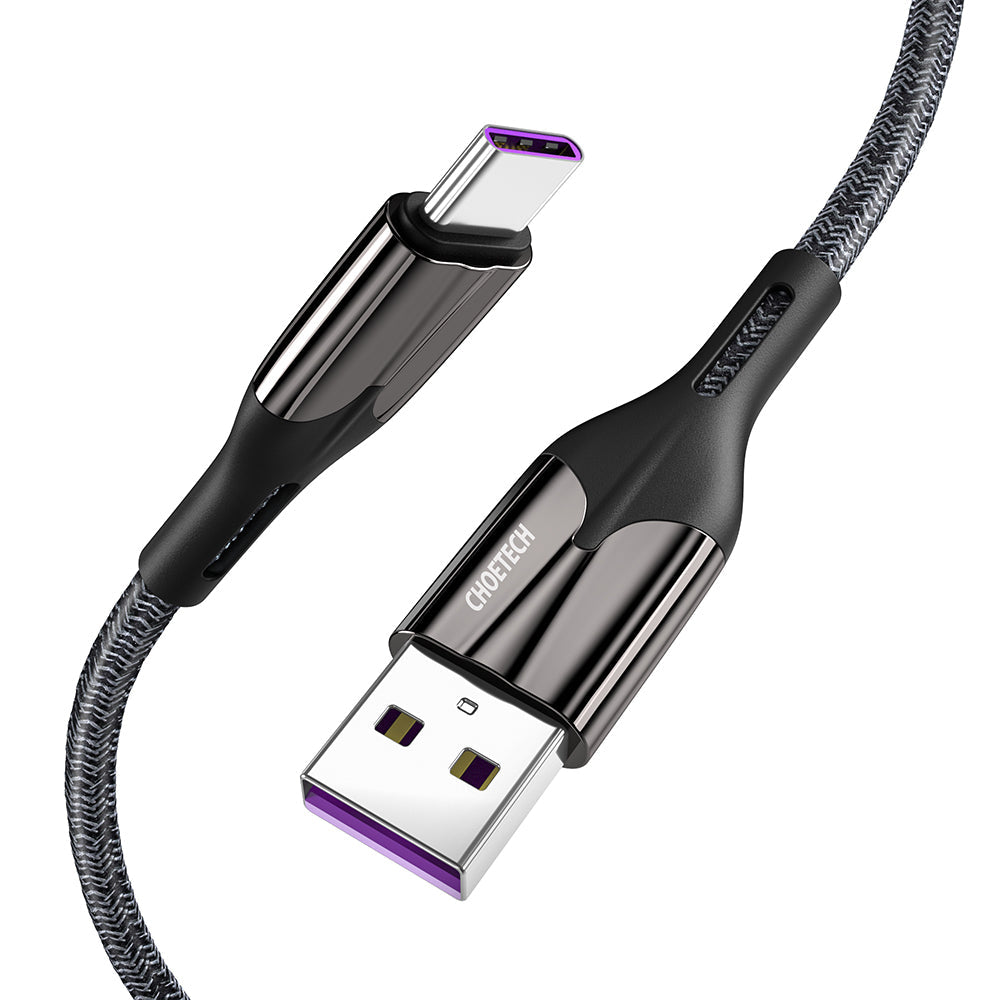 Choetech USB-A To Type-C 1.2m Fast Charging 5A Cable, AC0013