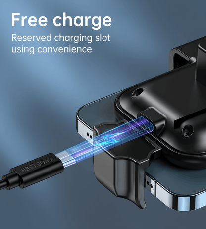 Choetech 10W Dashboard Mount Magnetic Wireless Car Charger for Iphone, T201-F by jcbl accessories.Free charge: Reserved charging slot using convenience
