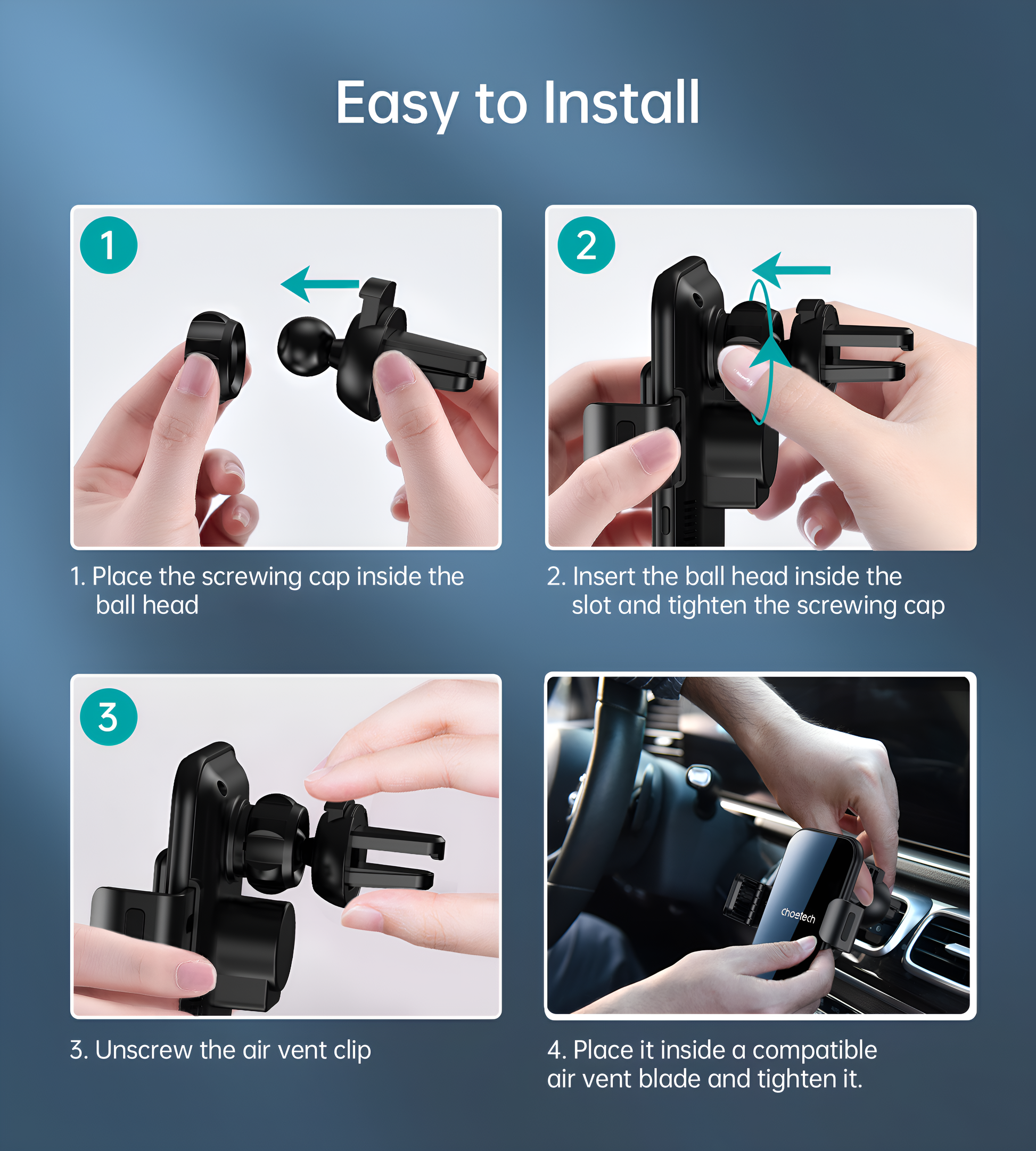 CD Phone Holder for Car Magnetic MagSafe Charger iPhone Mount w